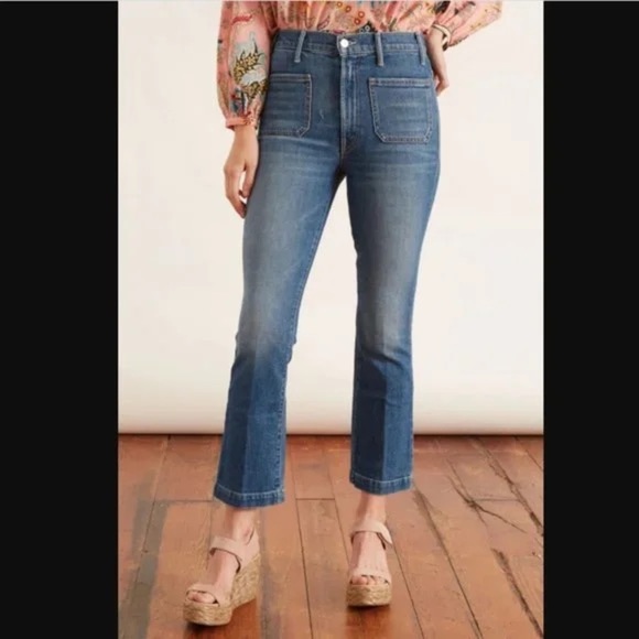 MOTHER Superior The Hustler Patch Pocket Flood Jeans Cowboys Don’t Cry 26